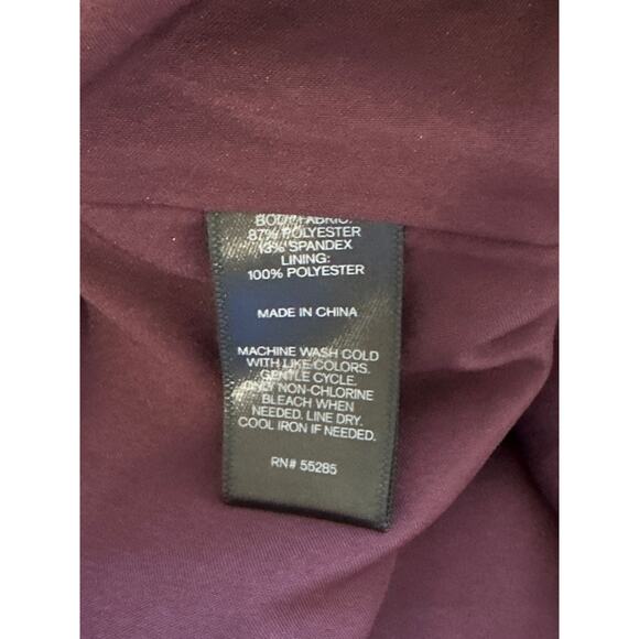 VTG Express Asymmetrical Fringe Mini Midi Skirt 4 Plum City Boho Country Western - Picture 8 of 12